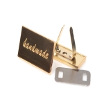 Metal Label, 'Handmade,' Engraved,(ΒΑ000403) Color Χρυσό / Gold
